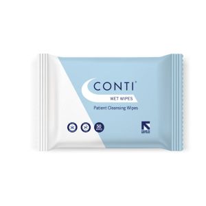 Conti Large Hand & Face Cleansing Wet Wipes (50)